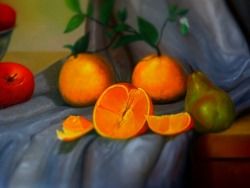 Frutas Pintura Realista